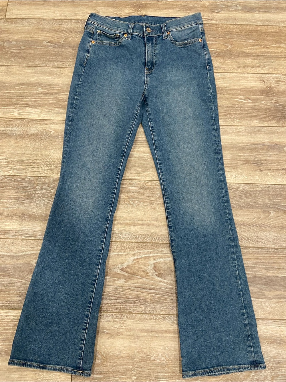 GAP Women's Baby Boot Mid Rise Jeans